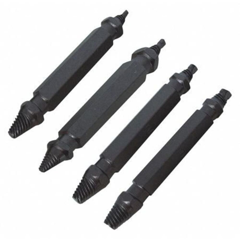 NWT Century Drill & Tool Steel Double-Ended Screw Extractor Set, 4-Piece